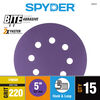 Spyder 220 Grit Ceramic Sanding Discs, 5 Inch 8-Hole Hook & Loop 15 Pieces, small image number 3