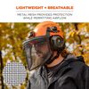 Ergodyne Black Mesh Face Shield Replacement for Hard Hat & Safety Helmet, small image number 4