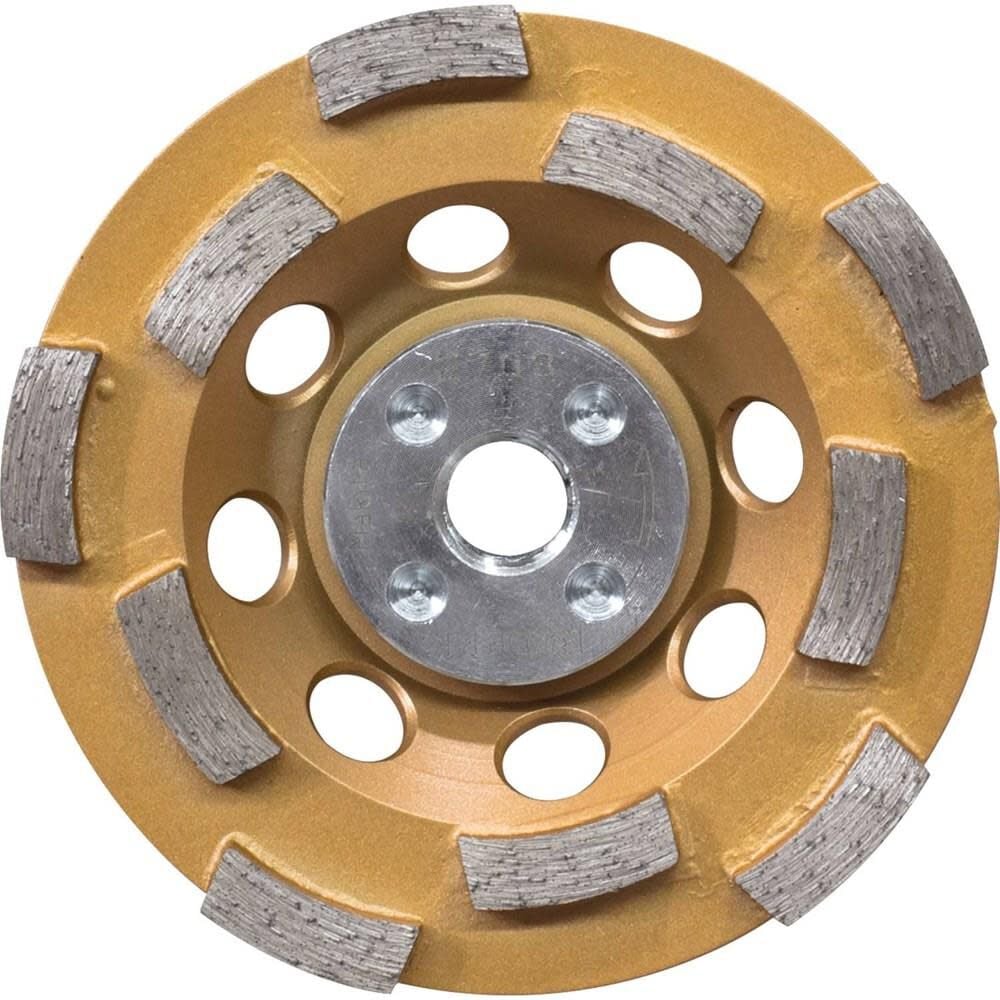 Makita 4 1/2 Inch Low-Vibration Double Row Segmented Rim Diamond Cup Wheel for Concrete, large image number 1