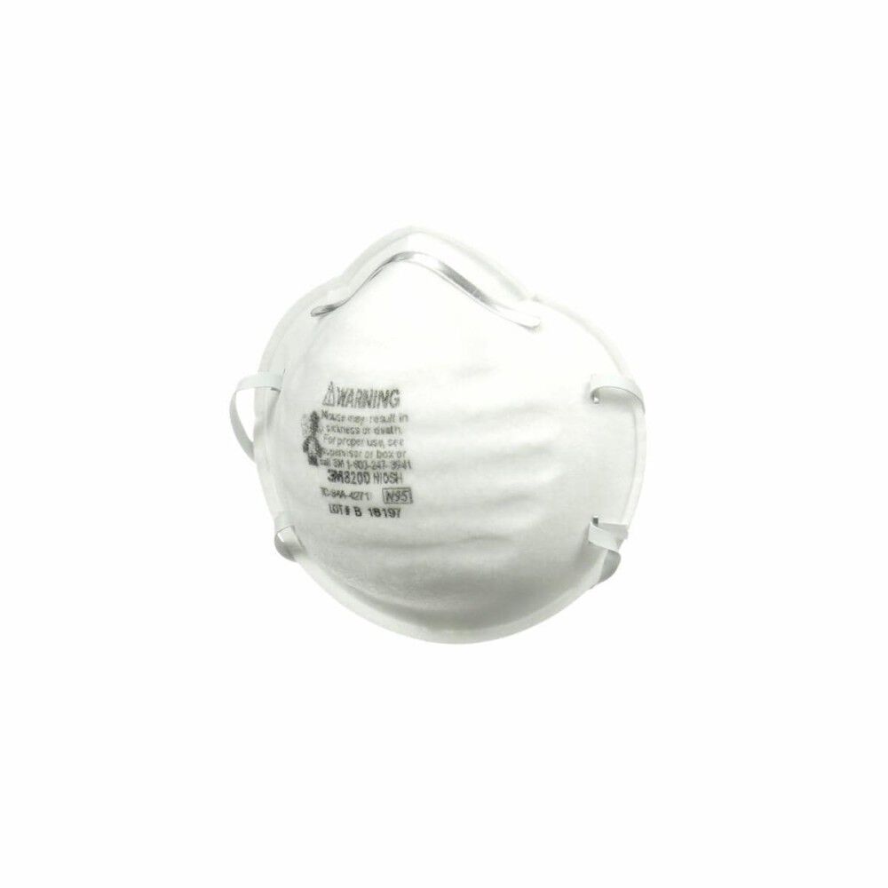 3M Cup Shaped 8200/07023(AAD) N95 Particulate Respirator - 20 Pack, large image number 4