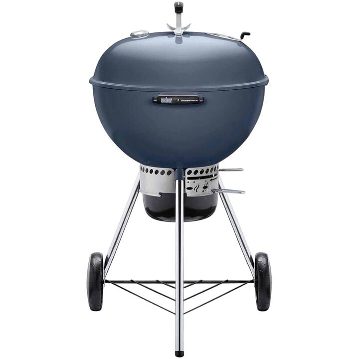 Weber Master-Touch 22 Inch Charcoal Grill with Thermometer, Slate Blue