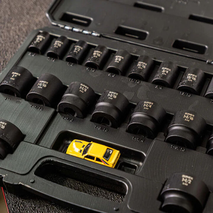 Sunex 1/2 Inch Drive Sae 6 Point Standard 19 Piece Impact Socket Set, large image number 8