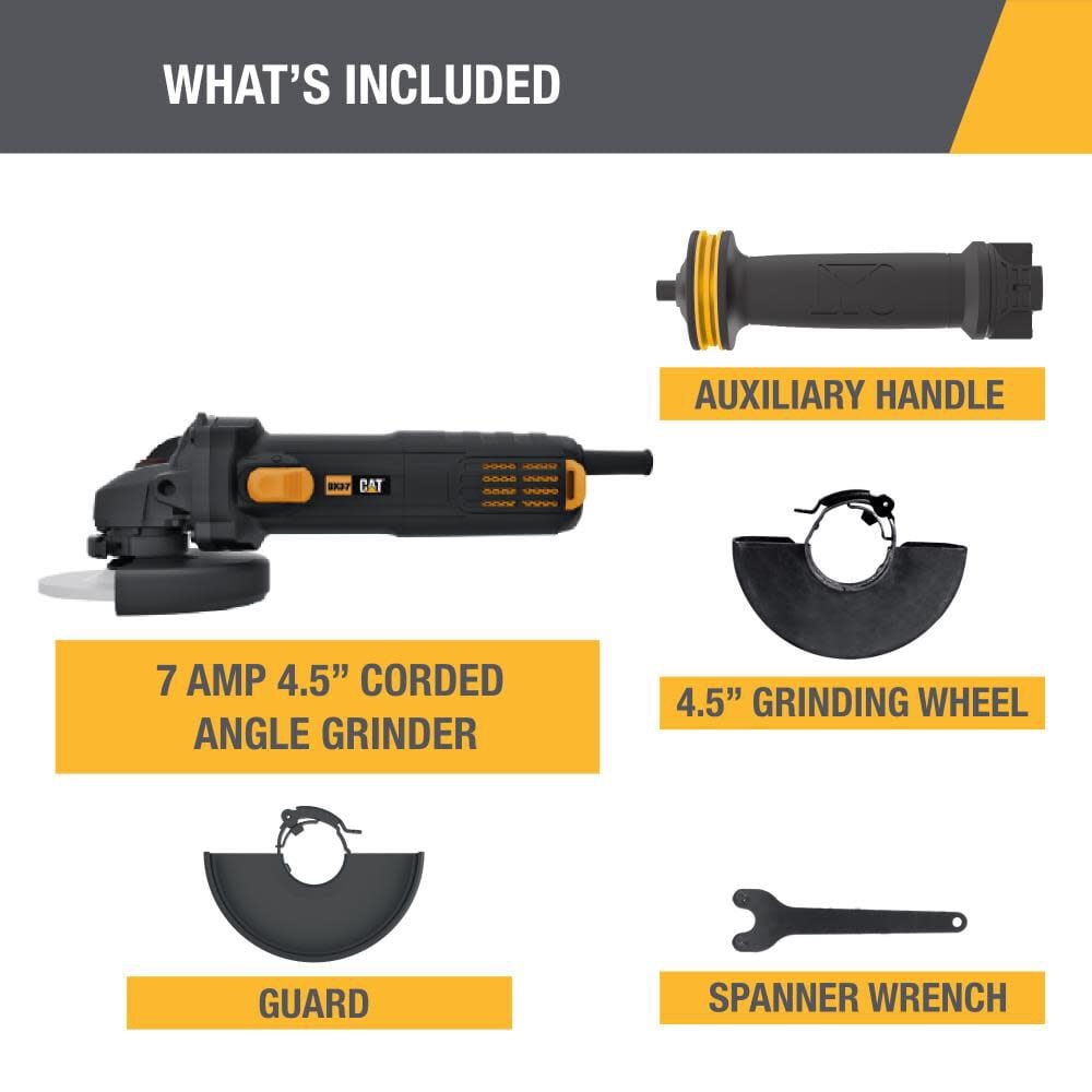 CAT 7-AMP 4.5 in Corded Angle Grinder, large image number 2