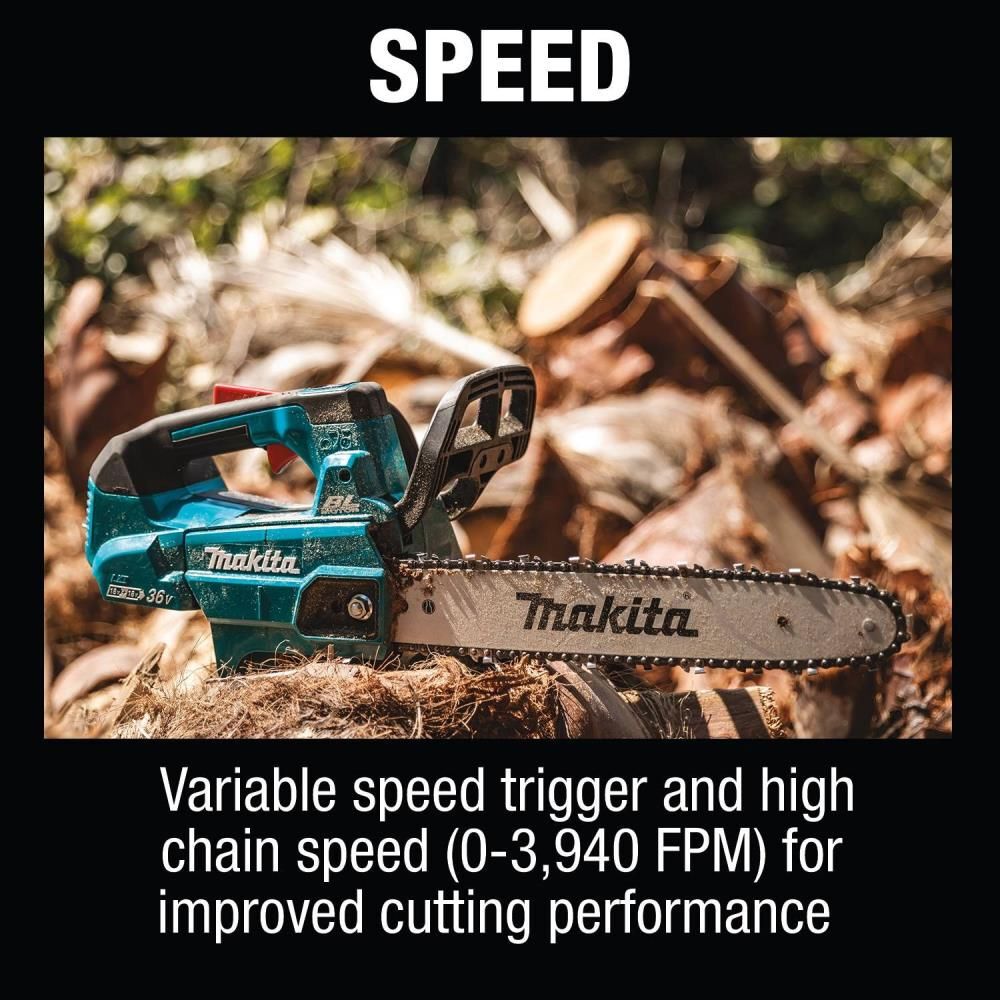 Makita 18V X2 (36V) LXT Chain Saw Lithium Ion Brushless Cordless 14in Top Handle (Bare Tool), large image number 15