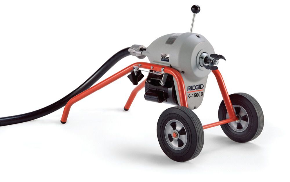 Ridgid K-1500B Sectional Machine with A-1 Mitt, A-12 Pin Key, Rear Guide Hose, large image number 2