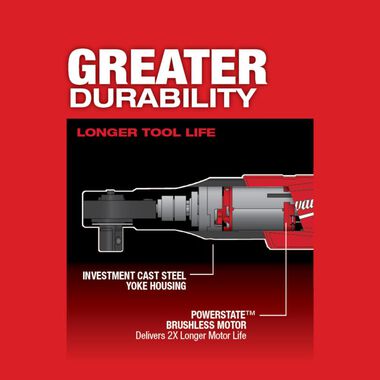 Milwaukee M12 FUEL 1/2 in. Ratchet (Bare Tool), large image number 5
