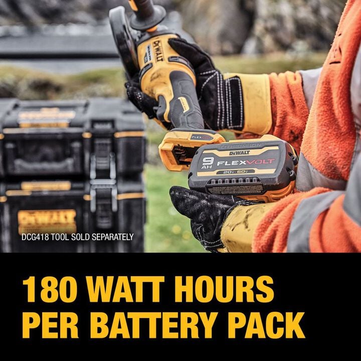 DEWALT FLEXVOLT 20V/60V 9Ah Lithium Ion Power Tool Battery Pack with Fuel Indicator (2 Pack), large image number 2