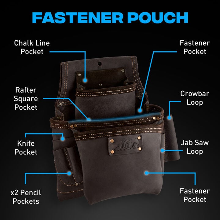 Ox Tools OX Pro 4-Piece Oil-Tanned Leather Construction Rig 2XL, large image number 4