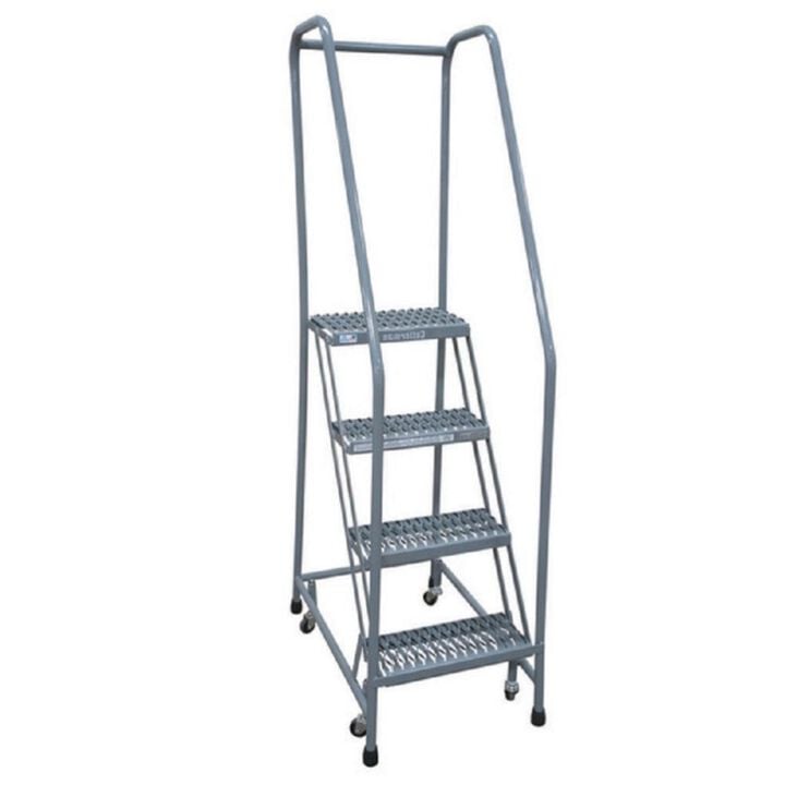 Cotterman Series 1000 4 Step X 26in W A6 Tread Step Ladder w/handrails, large image number 1