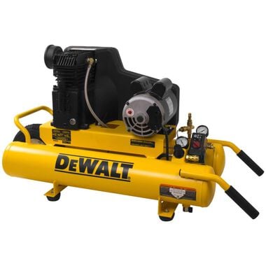 DEWALT 8-Gallon Portable 155-PSI Electric Twin Tank Wheelbarrow Air Compressor, large image number 0