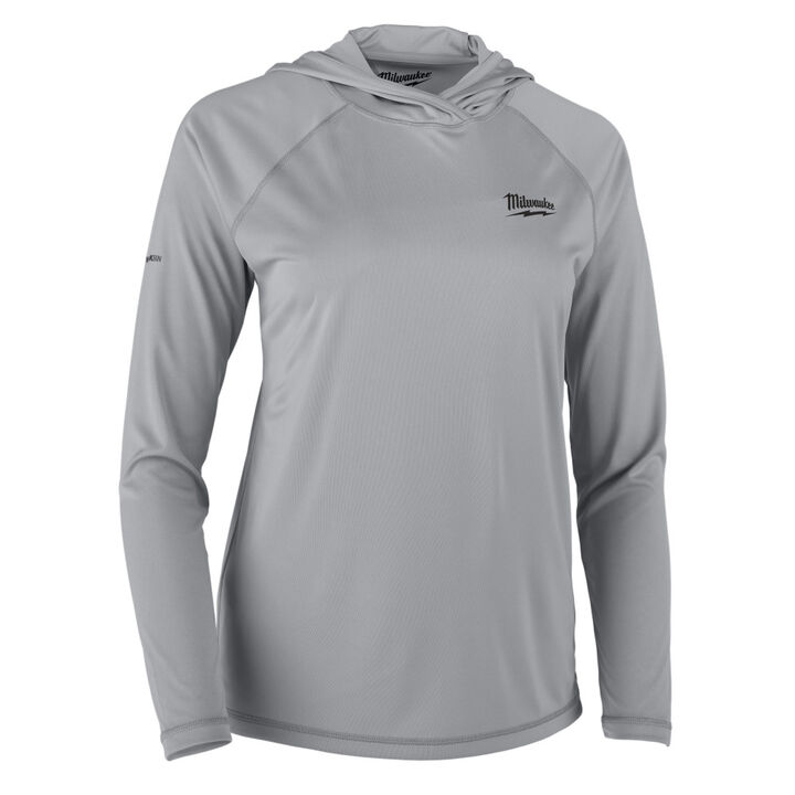 Milwaukee Women's WORKSKIN Hooded Shirt - Gray M