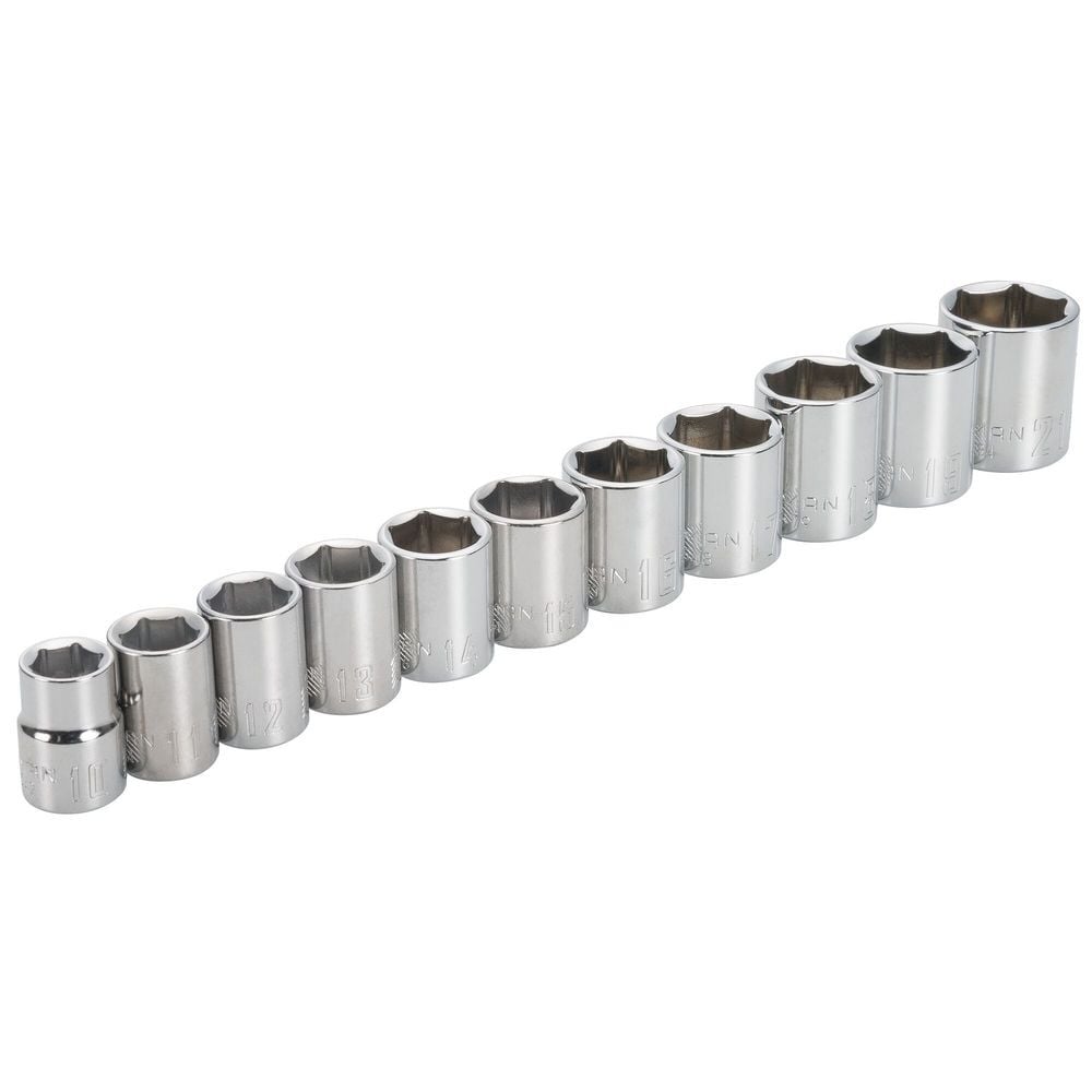CRAFTSMAN 3/8-in Drive Metric 6 Point Socket Set, 11pc, large image number 1