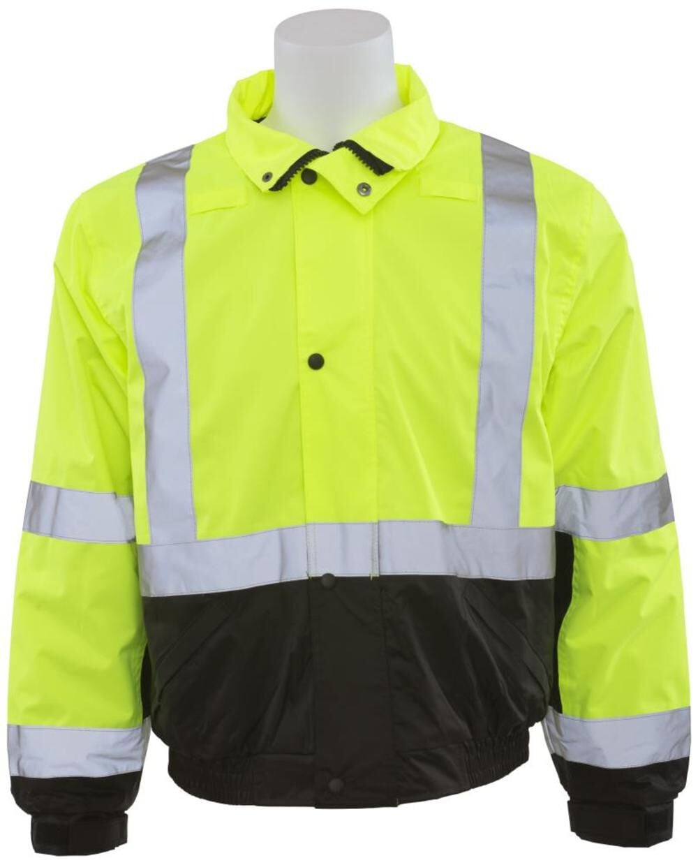 Delta Plus S106 ANSI Class 2 High Visibility Bomber Jacket Size Large - 61592E