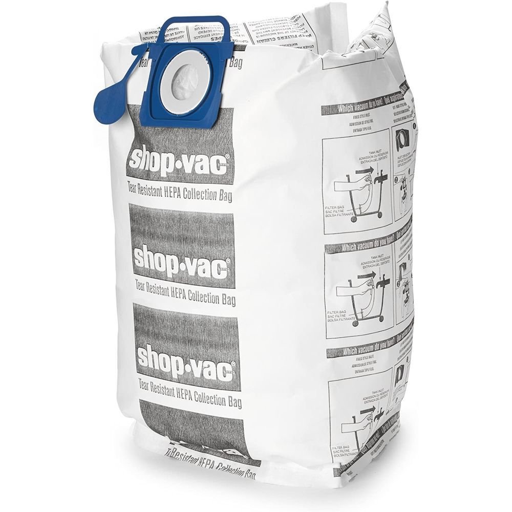 Shop Vac 12-20 Gallon Tank HEPA Dry Tear Resistant Collection Bag 2pk, large image number 4