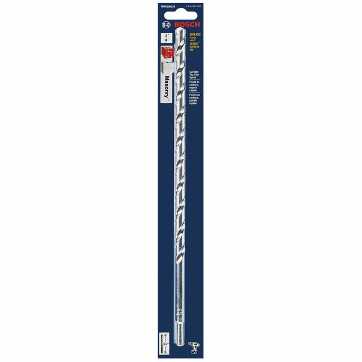 Bosch Masonry Drill Bit 3/8in X 11in X 13in Fast Spiral Rotary, large image number 1