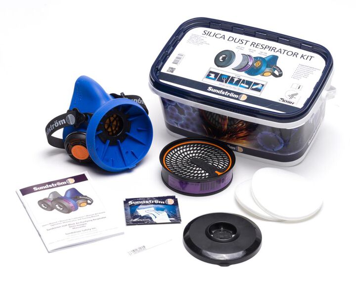 Sundstrom Safety Half Mask Air Purifying Respirator Silica Dust Kit - L/XL