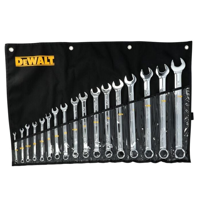 DEWALT TOUGHSERIES 17 Piece SAE Combination Wrench Set, large image number 5