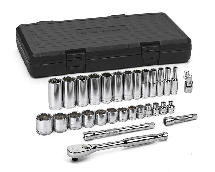 GEARWRENCH Socket Set 30 pc. 3/8 In. Drive 12 Point SAE Standard and Deep, large image number 0
