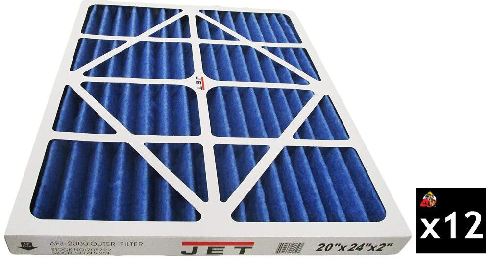 JET 5 Micron Electrostatic Outer Air Filter for AFS-2000 Pack of 12 – ATB000011593