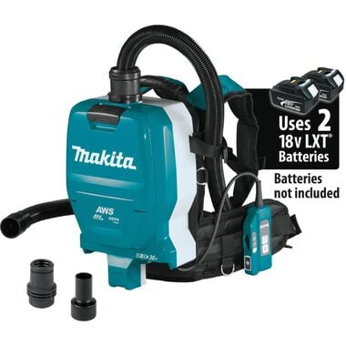 Makita 18V X2 LXT 36V 1/2 Gallon HEPA Backpack Dry Dust Extractor (Bare Tool)