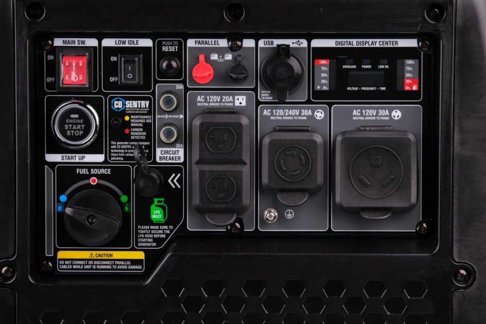 Pulsar Products Inverter Generator with Remote Start Dual Fuel 7250