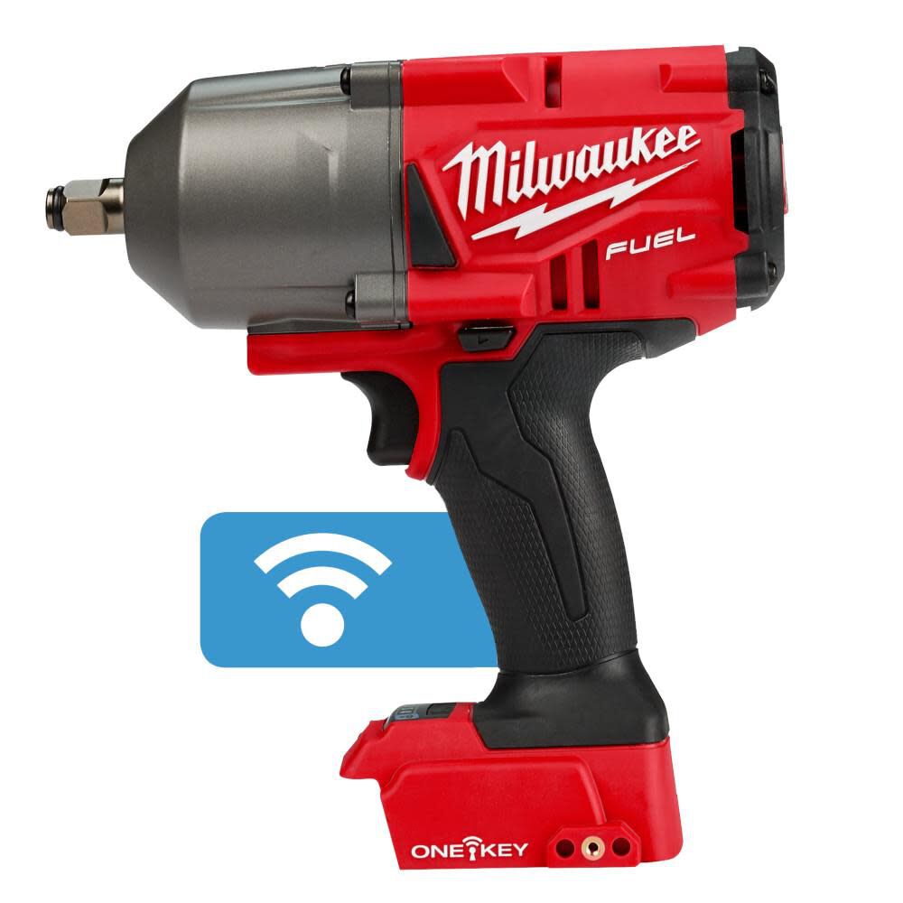 Milwaukee M18 FUEL High Torque Impact Wrench 1/2 Inch Friction Ring & 31PC SHOCKWAVE Impact Duty Socket 1/2 Inch Drive Set with PACKOUT Bundle, large image number 14