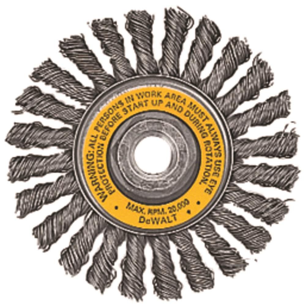 DEWALT 4-in x 5/8 to 11-in Arbor Carbon Cable Twist Wire Wheel, large image number 2