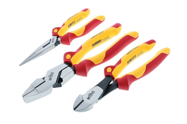 Wiha Insulated Industrial Grip Pliers & Cutters Set 3pc, large image number 7