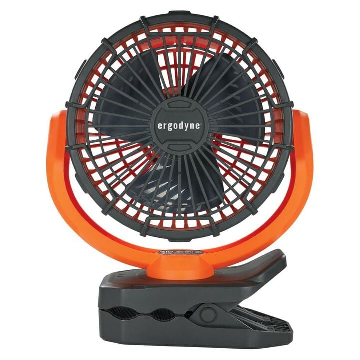 Ergodyne Chill-Its 6090 Orange Rechargeable Portable Jobsite Fan, large image number 7