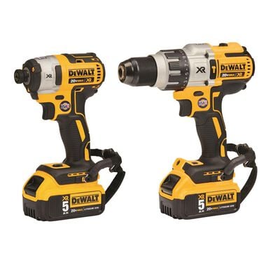 DEWALT 20V MAX XR 2 Tool Combo Kit with LANYARD READY Attachment Points, large image number 1