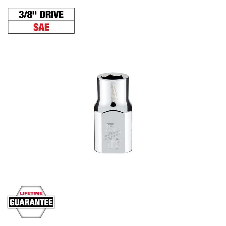 Milwaukee 3/8 in. Drive 5/16 in. SAE 6-Point Socket, large image number 8
