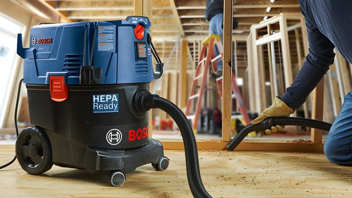 Bosch 9 Gallon Dust Extractor and 9 Inch Drywall Sander Reconditioned Bundle, large image number 8