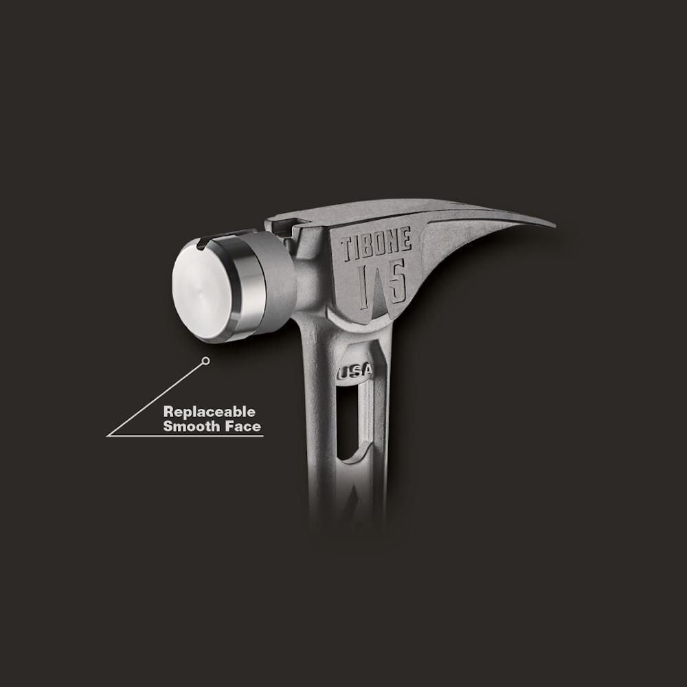 Stiletto TIBONE 15oz Smooth/Curved Titanium Framing Hammer, large image number 4