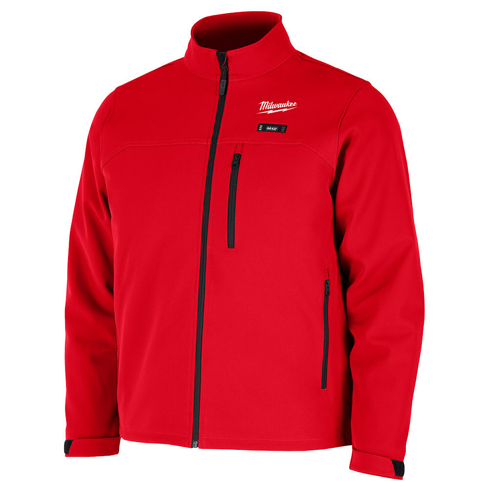 Milwaukee M12 12V Mens Heated Toughshell Jacket with Battery, Red, Size 2XL – M100R-212X