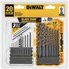 DEWALT 20 piece Black Oxide Drill Bit Set, small image number 2