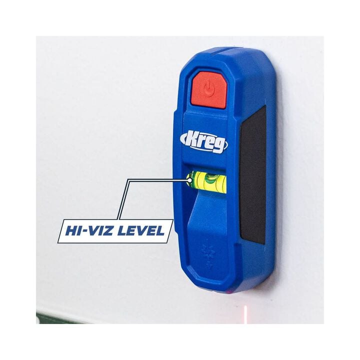 Kreg Durable Plastic Polymer Magnetic Stud Finder with Laser-Mark, large image number 5
