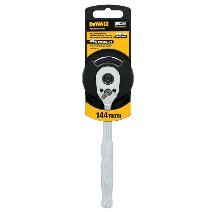 DEWALT 144T 1/4 Inch Quick Release Ratchet, large image number 4