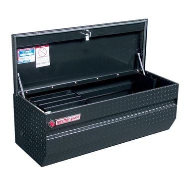 Weather Guard 47-in x 20.25-in x 19.25-in Black Aluminum Universal Truck Tool Box, large image number 2