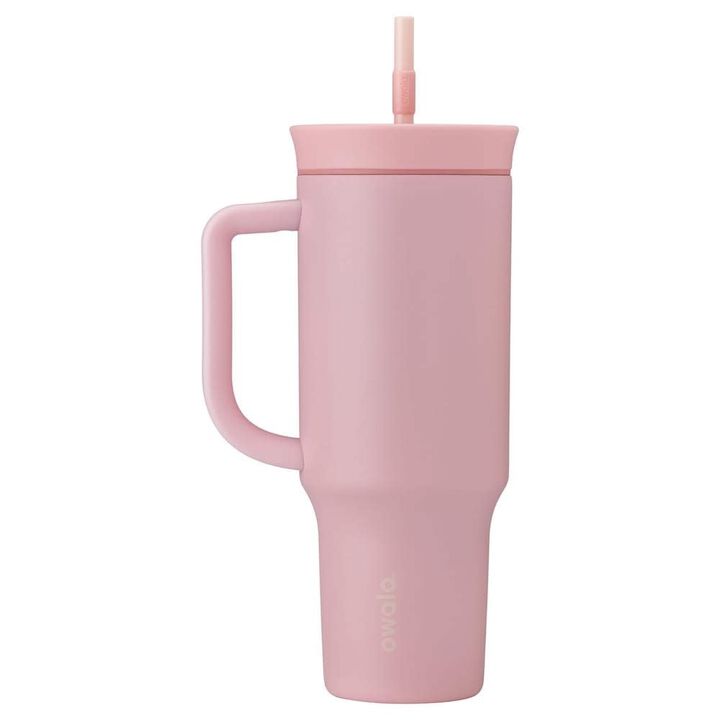 Owala 40 Oz Insulated Straw Tumbler Rose Quartz