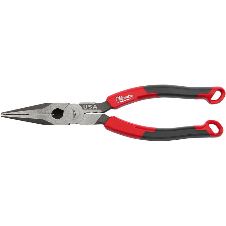 Milwaukee 8inch Long Nose Comfort Grip Pliers (USA)