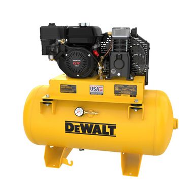DEWALT 30 Gallon Single Stage Portable Gas Powered Truck Mount Air Compressor