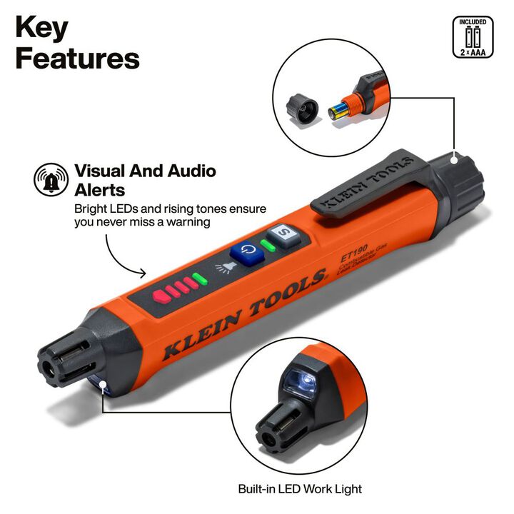Klein Tools Compact Combustible Gas Leak Detector, large image number 2