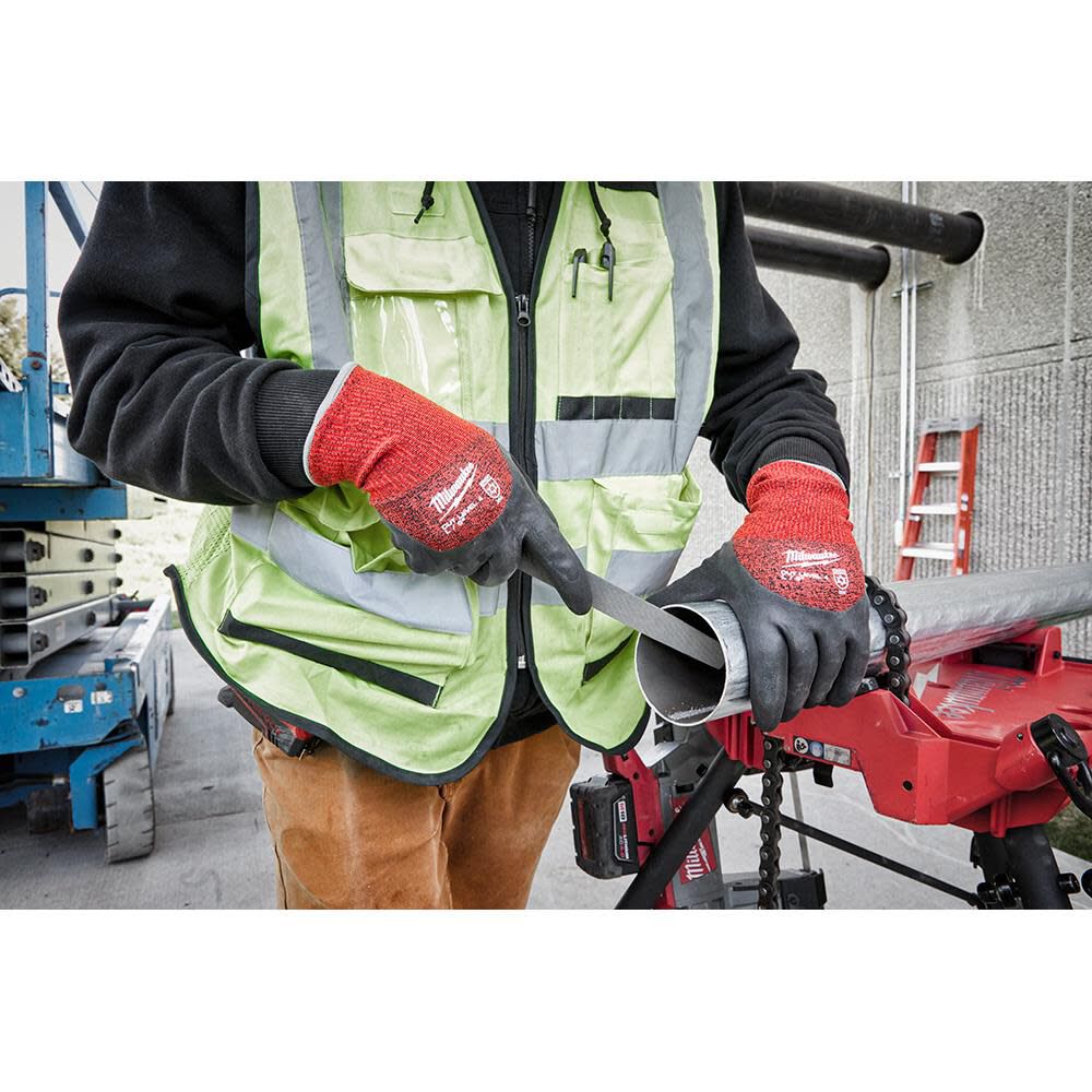 Milwaukee Cut Level 4 Winter Gloves Dipped, large image number 7