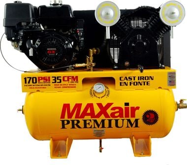 MAXair Air Compressor 13 HP 30 Gallon Gasoline Truck Mount