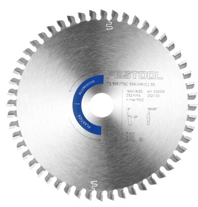 Saw Blade Aluminum and Plastics 52 Tooth for TSC 55 K