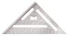 Johnson Level 7 In. Johnny Square Professional Aluminum Rafter Square with Manual, small