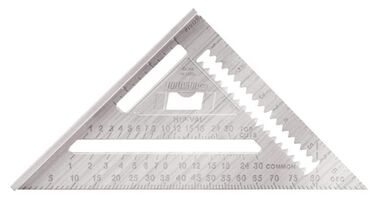 Johnson Level 7 In. Johnny Square Professional Aluminum Rafter Square with Manual, large image number 0