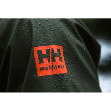 Helly Hansen PU Gale Waterproof Rain Jacket Army Green Medium, large image number 4