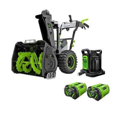 EGO 28 in Snow Blower Kit Self-Propelled 2-Stage with Two 12Ah Batteries, large image number 0