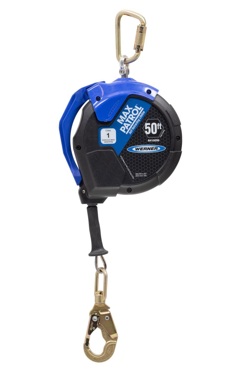 Werner 50' Max Patrol Self-Retracting Lifeline Galvanized Cable, large image number 1